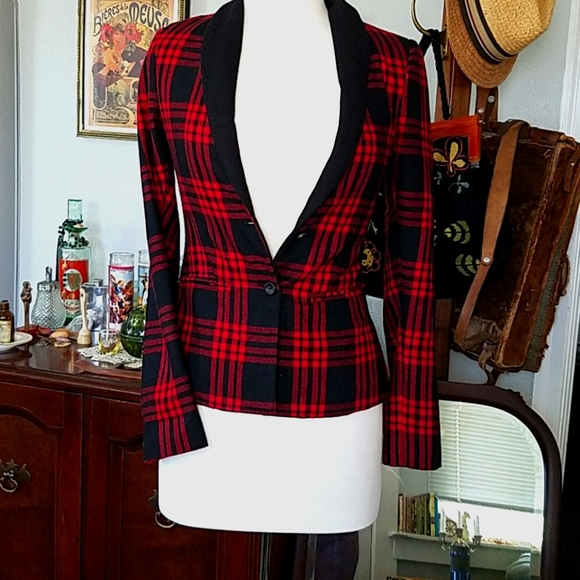 ❤🌡💥🤯Never Worn Dolce Vita Scotch Plaid Blazer - Picture 1 of 6